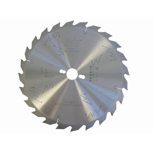 Klein støjsvag flækklinge HM 300 mm - snitbredde 3,2 mm, centerhul 70 mm + 21x84 mm, Z24, 18°, FZ