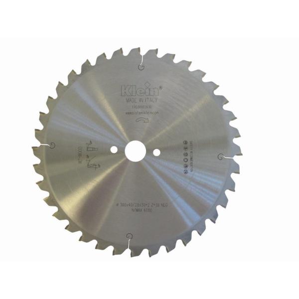 Klein støysvakt HM-blad for radialarmsag 400 mm - skjærebredde 4,4 mm, senterhull 30 mm, Z48, -5°, WZ