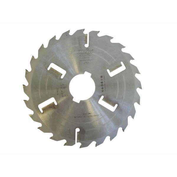 Klein kløvsagblad HM med renseblad 300 mm - skjærebredde 4 mm, senterhull 70 mm + 21x84 mm, Z24+2+2, 18°, WZ