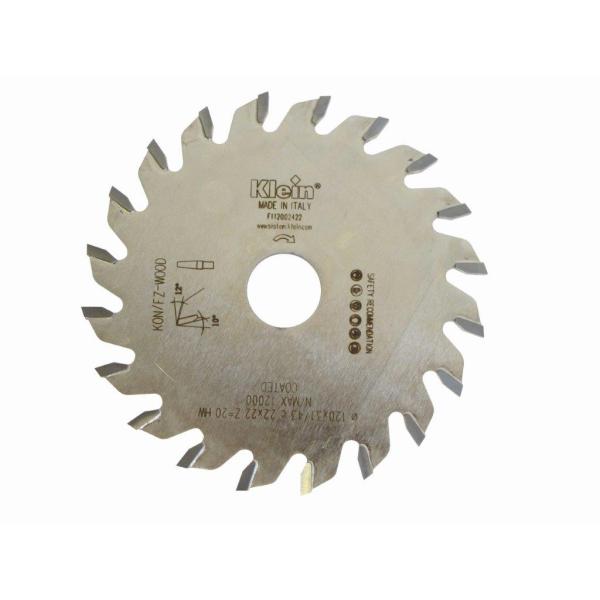 Klein konisk forrissesagblad HM 200 mm - skjærebredde 4,3-5,5 mm, senterhull 65 mm, Z36, 10°, KON/FZ