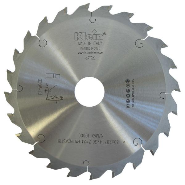 Klein notsagblad HM 125 mm - skjærebredde 10 mm, senterhull 30 mm, Z12, 14°, FZ