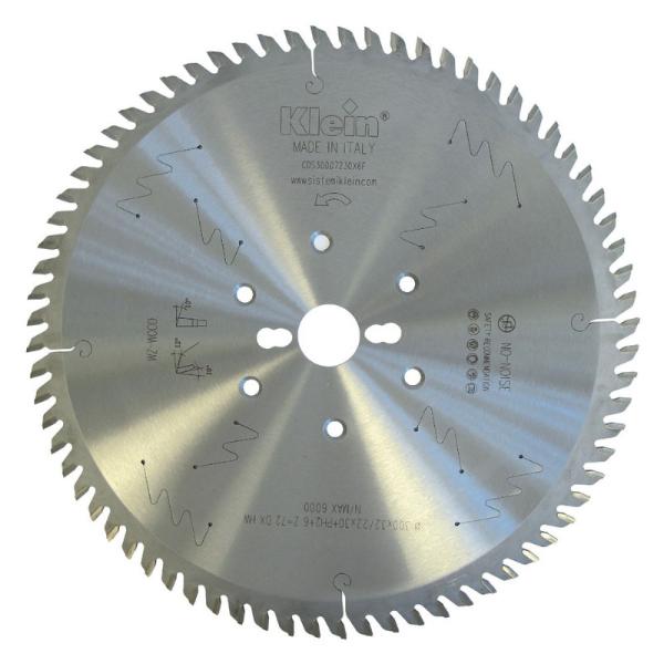 Klein formatsagblad HM for HSK63-dorn, 350 mm - skjærebredde 3,5 mm, senterhull 30 mm, Z84, 10°, WZ