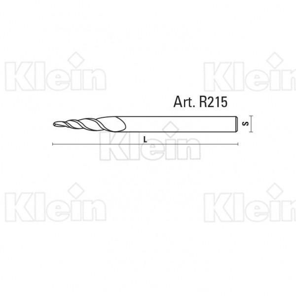 Klein konisk spiralbor HSS Ø3,2x70 mm, S3.2, Z2
