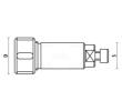 Klein cylindrisk spændetangspatron Ø25, 1-12,7 mm OZ12, højre