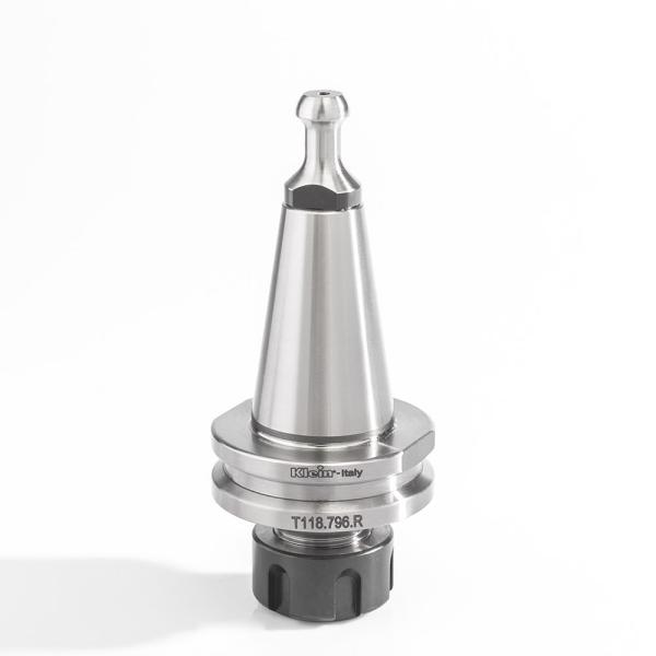 Klein ISO30 chuck for spennhylse, 2-10 mm ER16, 50x32x50 mm, høyre (trekkbolt T118.891.R)