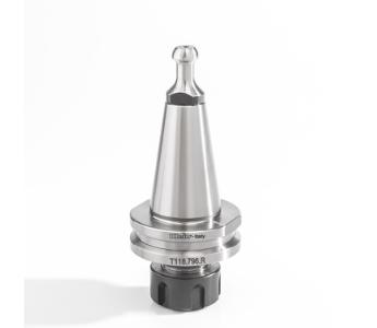 Klein ISO30 chuck for spennhylse, 2-12 mm ER20, 50x35x50 mm, høyre (trekkbolt T118.891.R)