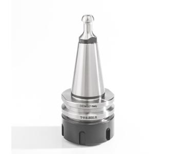 Klein ISO30 chuck for spennhylse, 2-20 mm ER32, 50x50x50 mm, venstre (trekkbolt T118.891.R)