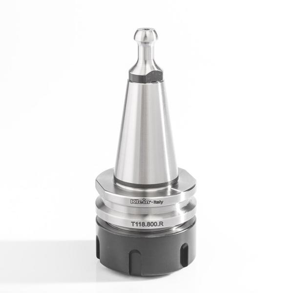 Klein ISO30 chuck for spennhylse, 2-20 mm ER32, 50x50x50 mm, høyre (trekkbolt T118.891.R)