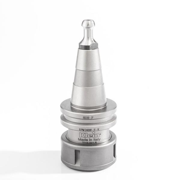 Klein ISO30 chuck for spennhylse, 3-25,4 mm for Multiax, 58x50x50 mm, høyre (trekkbolt T118.891.R)