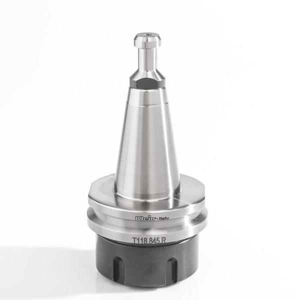 Klein ISO30 chuck for spennhylse, 2-20 mm ER32, 50x50x58 mm, m/kulelager, høyre/venstre (trekkbolt T118.791.R)