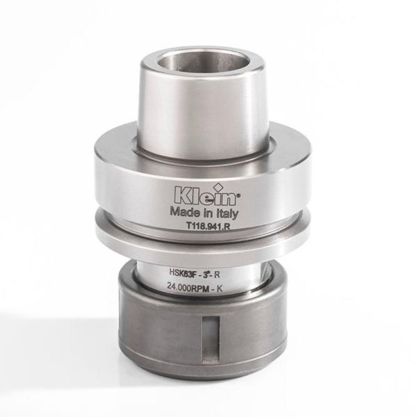 Klein HSK63F spændetangspatron, 3-25,4 mm til Multiax, 58x50x63 mm, højre