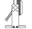 Klein montageholder ISO30 for stilbar skaft - Ø57 mm