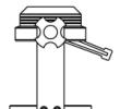 Klein montageholder ISO40 for stilbar skaft - Ø63,5 mm