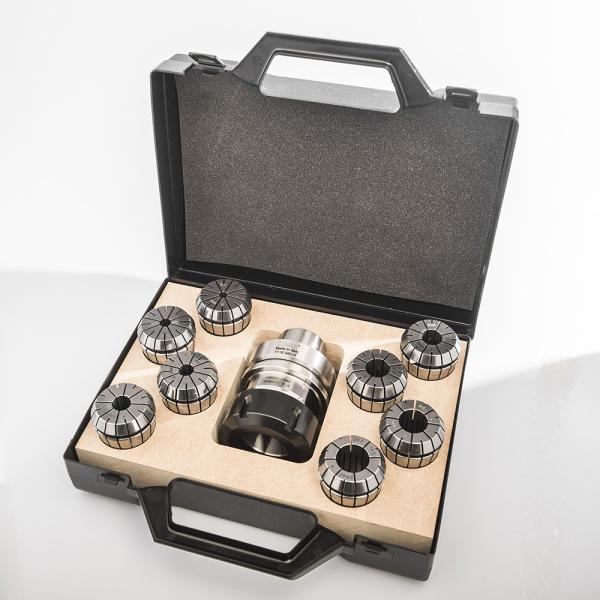 Klein HSK63F spennhylsesett, 2-30 mm ER40, høyre, med 8 spennhylser Ø6-25 mm