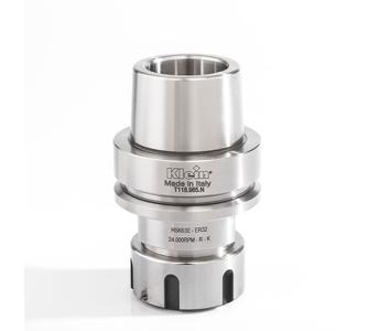 Klein chuck for spennhylse, 2-20 mm, ER32, m/kulelager, 77x60x63 mm, høyre/venstre