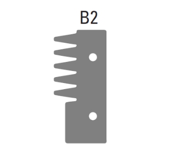 Klein profil B2, 50x22,5x2 mm, til limfugefræser TS140
