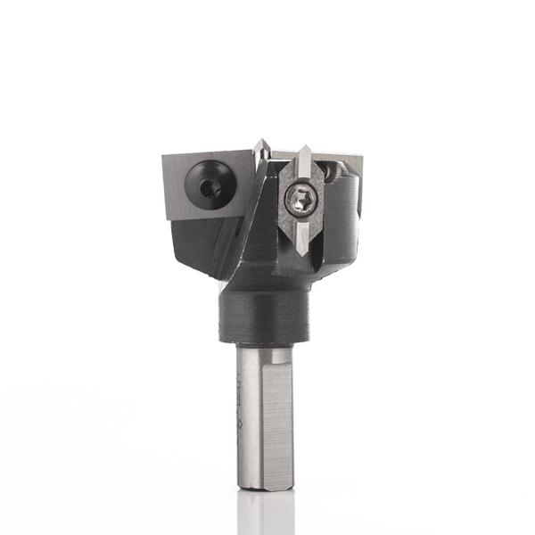 Klein beslagbor HM m/senterspiss, med vendbar innsats, Ø35x57 mm, venstre, S10x26 mm, Z2+2