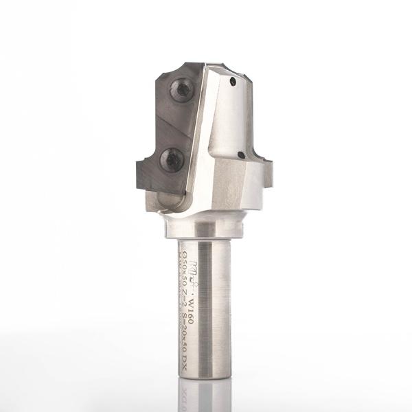 Klein dekorativ profilspor-fres A3 HM, med profilplate, Ø50x40x115 mm, S20, Z2