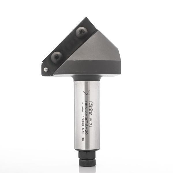 Klein v-notfres KleinDIA for plast, med vendeskjær, 91°, Ø67x33x97 mm, S20, Z1