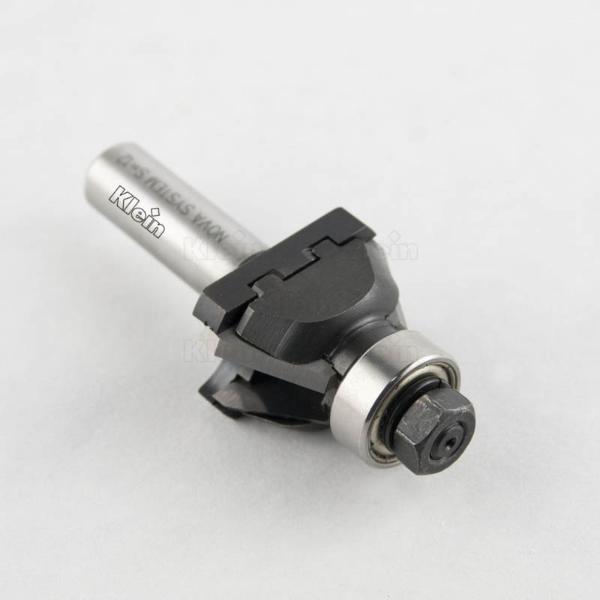 Klein fasfræser HM, m/udskiftelige profilplatter, 45°, Ø38 mm, S12, Z2