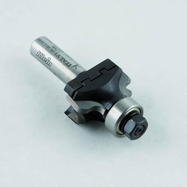 Klein profilfres (kurve) HM m/utskiftbare profilplater og kulelager, Ø38 mm, radius 4,0/4,5, S12, Z2