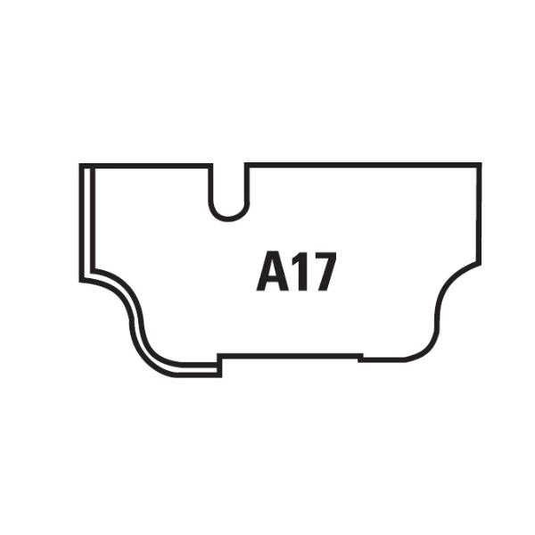 Klein profilplate A17 for W261/W262/W210.350.X - sett med 2 stk.