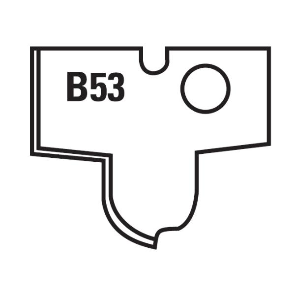 Klein profilplatte B53 til W252.127.X og W260.000.R - sæt med 2 stk