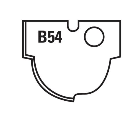 Klein profilplatte B54 til W253.254.X og W260.000.R - sæt med 2 stk
