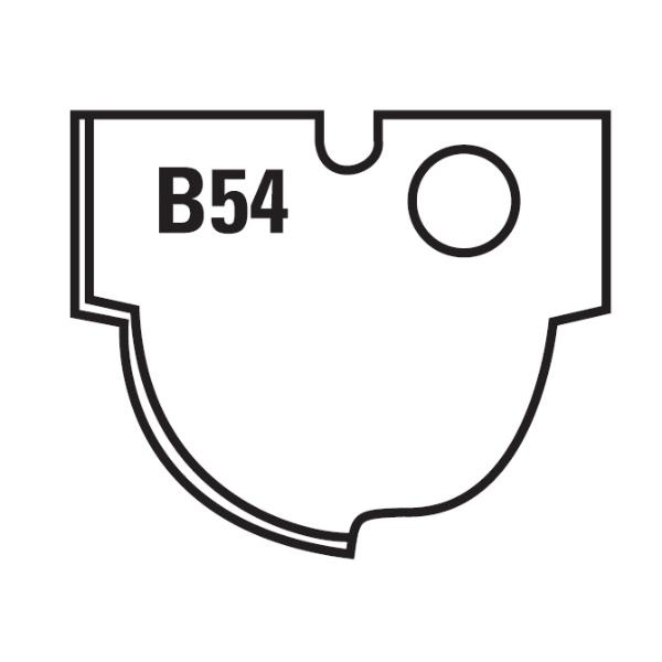 Klein profilplate B54 for W253.254.X og W260.000.R - sett med 2 stk.