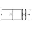 Klein holdeværktøj til alu-skivefræser, Ø32x22x100 mm, manuel