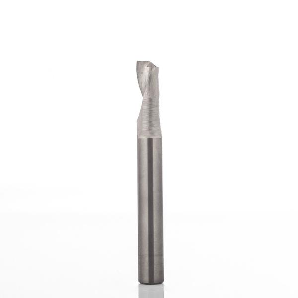 Klein kort sletfræser, MHM, Ø6x12x50 mm, Z1, højre, positiv spiral, til alu/PVC/akryl/glasfiber