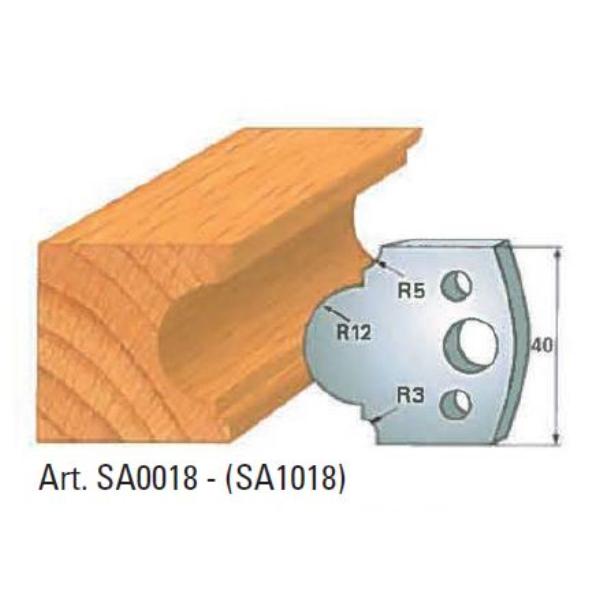 Klein afviser nr 18, 40x4 mm, SP, til profilhoved