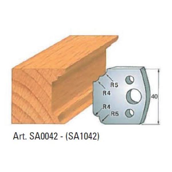 Klein afviser nr 42, 40x4 mm, SP, til profilhoved