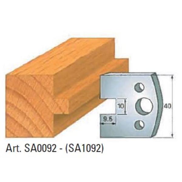 Klein afviser nr 92, 40x4 mm, SP, til profilhoved