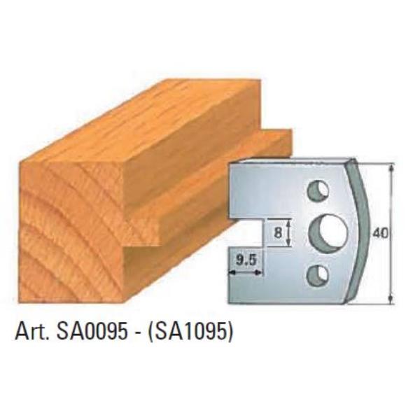 Klein afviser nr 95, 40x4 mm, SP, til profilhoved