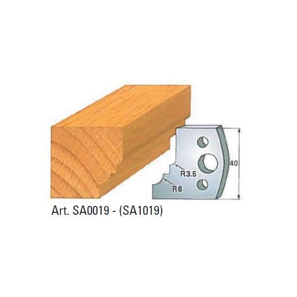 Klein profilskjær nr. 19, 40x4 mm, SP, for profilkutter
