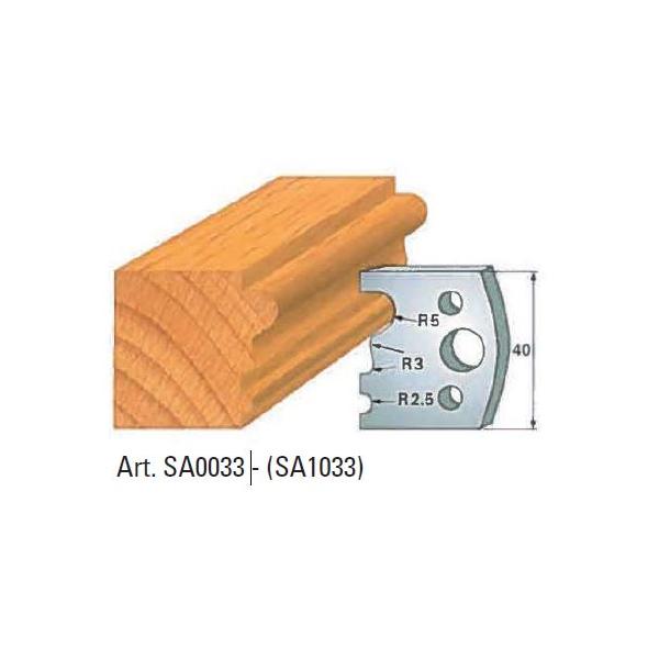 Klein profilskjær nr. 33, 40x4 mm, SP, for profilkutter