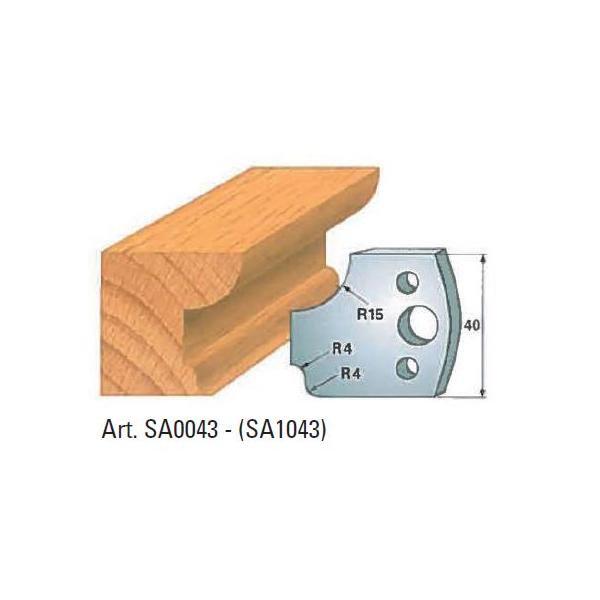 Klein profilskjær nr. 43, 40x4 mm, SP, for profilkutter