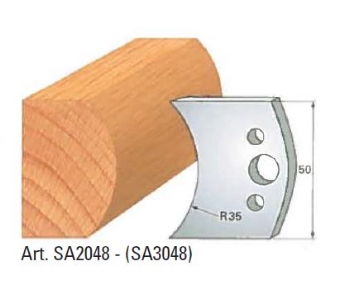 Klein profilkniv nr 48, 50x4 mm, SP, til profilhoved