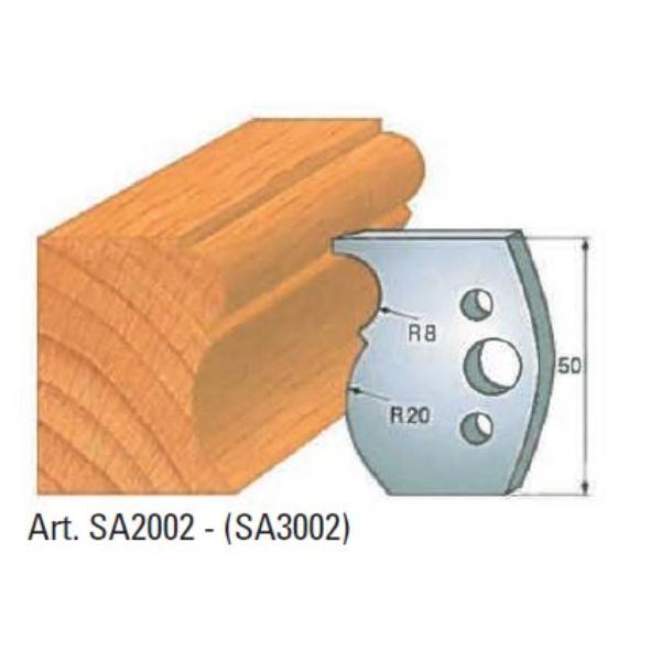 Klein afviser nr 2, 50x4 mm, SP, til profilhoved