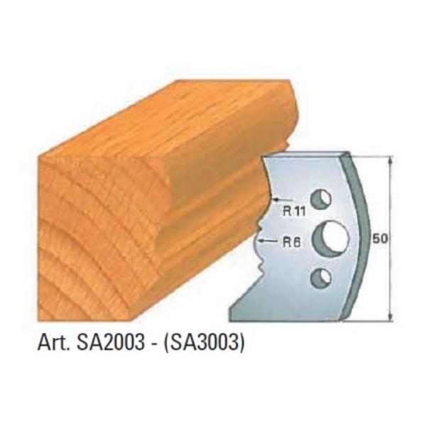Klein afviser nr 3, 50x4 mm, SP, til profilhoved