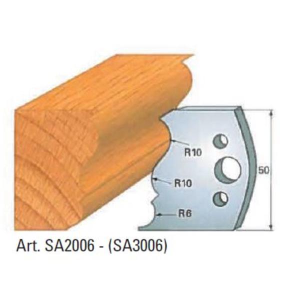 Klein afviser nr 6, 50x4 mm, SP, til profilhoved