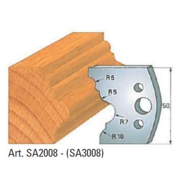 Klein afviser nr 8, 50x4 mm, SP, til profilhoved