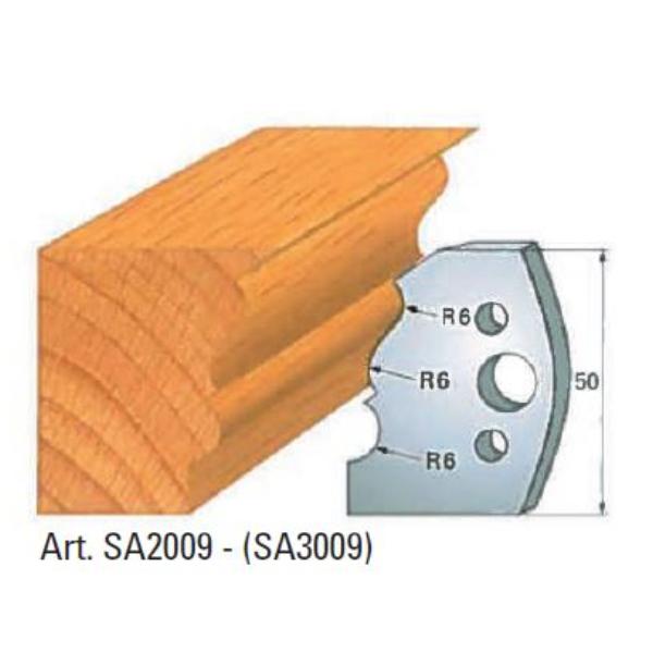 Klein afviser nr 9, 50x4 mm, SP, til profilhoved