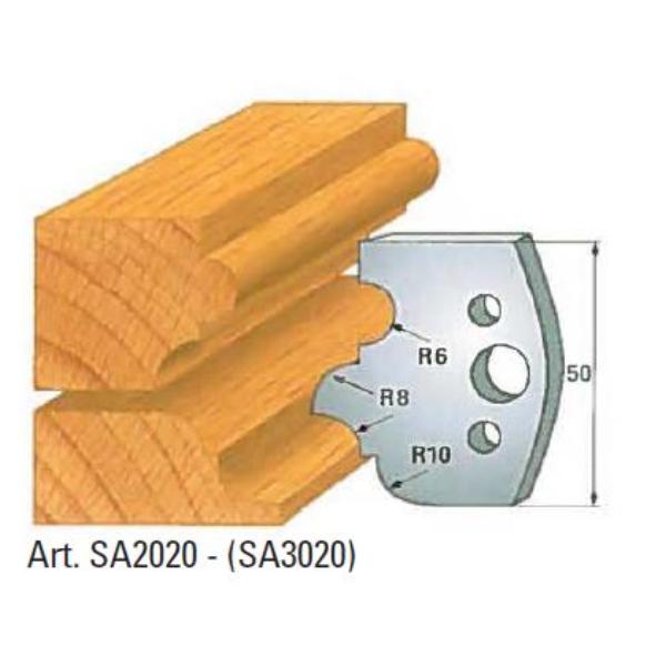 Klein afviser nr 20, 50x4 mm, SP, til profilhoved