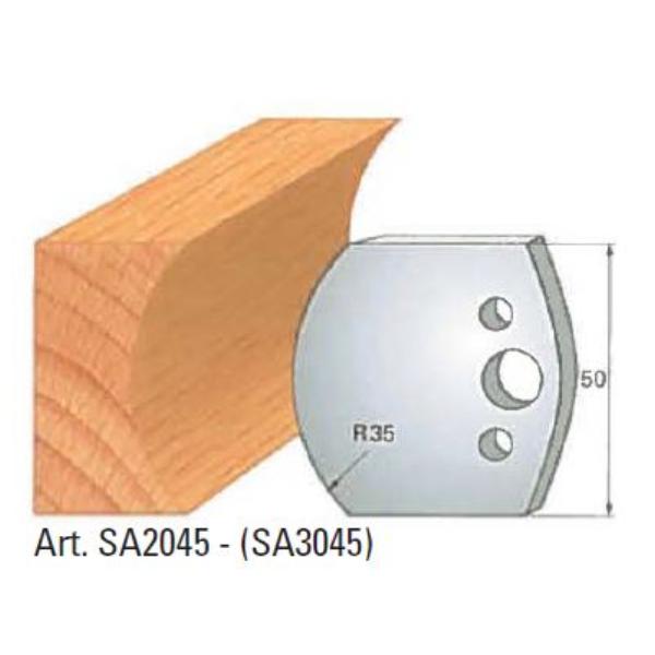 Klein afviser nr 45, 50x4 mm, SP, til profilhoved
