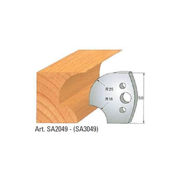 Klein avviser nr. 49, 50x4 mm, SP, for profilkutter