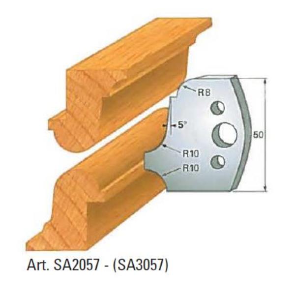 Klein afviser nr 57, 50x4 mm, SP, til profilhoved
