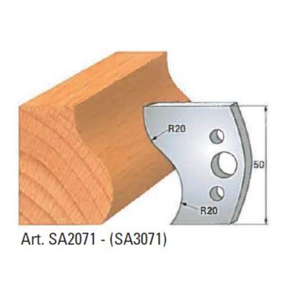 Klein afviser nr 71, 50x4 mm, SP, til profilhoved
