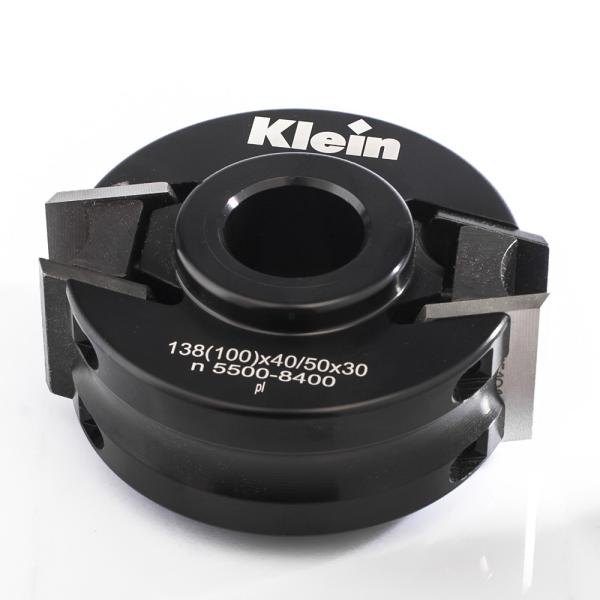 Klein universal profilhoved alu, Ø120x35 mm, til profil og afviser 40/50x4 mm, manuel fremføring, Z2